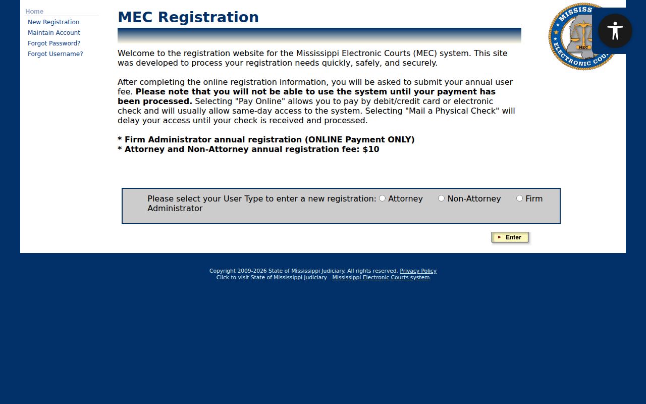 Lincoln County case search PAMEC registration access